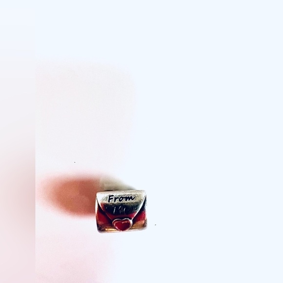 Pandora Love Letter, Red Enamel Sterling Silver Charm Bead - Picture 5 of 10